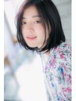 カノン(canon)&nbsp;【canon 下北沢】暗髪でも似合う♪毛先軽めの切りっぱなしボブ