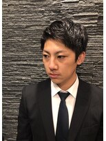 プレミアムバーバー 原宿店(PREMIUM BARBER produce by HIRO GINZA) かき上げヘア【ビジネススタイル】