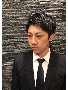 プレミアムバーバー 原宿店(PREMIUM BARBER produce by HIRO GINZA) かき上げヘア【ビジネススタイル】
