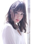 赤味を消した大人ラベージュ×ニュアンスウェーブ【池袋】