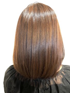 美容室 ファクト(fact) 大人可愛い☆20代30代40代★極上艶髪ストレート×透明感カラー