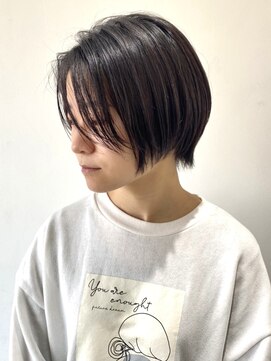 フォーク FOLK 【FOLK】透明感ダークブラウン☆似合わせ前下がりショートボブ♪