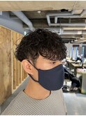  メンズカットパーマ波巻ツイストスパイラルパーマ札幌大通
