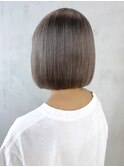 グレージュボブ_チェリーブラウンフェミニンロング_ba413691
