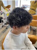 波巻きパーマ