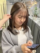 カフ(CAF)&nbsp;CAF FUKO/グレーベージュ/ベージュ/インナーカラー/大阪/心斎橋