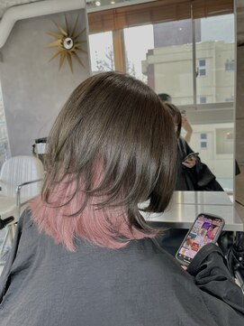 スリー(three) Olive　× inner pink