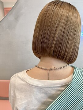 シー バイ ロンド 新宿(Sea by Lond) ボブ×チョコレートカラー【髪質改善/新宿/レイヤー/縮毛矯正】