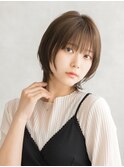 【20代・30代・40代/こなれミディ/小顔マッシュウルフ】
