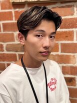 ヒロ銀座 バーバーショップ 札幌本店(HIRO GINZA BARBER SHOP)&nbsp;ニュアンスパーマセンターパート