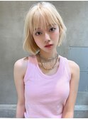 【Taylor 大宮】ホワイトブロンド×無造作ボブ