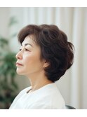 大人ショートボブ50代【松戸#五香#白髪染め#カラー専門店】