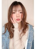 ≪chan.≫くびれ巻きフェミニンセミロング