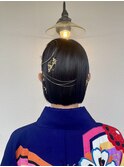 ミニボブ×水引ヘアセット