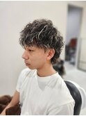 スパイラルパーマ　メッシュ