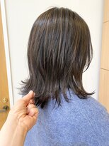 モリオ フロム ロンドン 成増店&nbsp;【morio成増/一戸】黒髪×ハイライトミディアムヘア