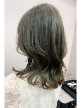 ルームガーデン 小田急相模原(RoomGarden) オリーブグレー/ココアベージュ/小顔/黒髪/クラゲヘアー