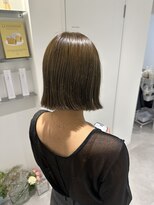 スーズ(sooze)&nbsp;切りっぱなしボブ_オリーブ