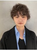マッシュショートパーマ