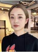 ミディアムボブショート美髪_ba537362