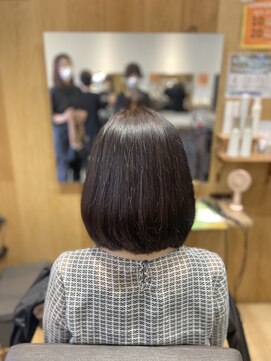 カラーアソートセピア 浦和店(Color assort SEPIA) ナチュラルボブ×ノンジアミンカラー×ツヤミディ30代40代50代
