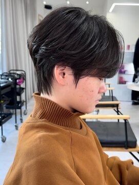 ジーナ 天神(Zina) 韓国ヘア シースルーマッシュウルフ