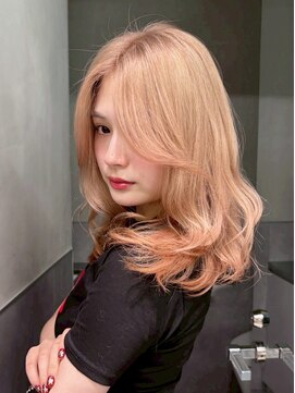 アルバム 銀座(ALBUM GINZA) 顔周りレイヤー韓国ヘアハイトーンダブルカラー_ba555461