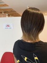 アズールサン 草加西口店(azule-sun)&nbsp;インナーカラー,ベージュカラー,ウルフスタイル