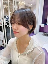 ハピネス 河原町店(Happiness)&nbsp;顔まわりカット　丸みショート　京都美容室　進詩織