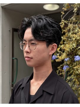 オムファミーユラグ(homme, famille raugh) ショートセンターパート