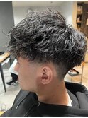 MEN’S HAIR/サーフカール/刈り上げセンターパート/柏