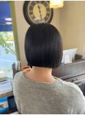 切りっぱなしボブ