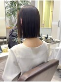 《極艶ライン》地毛風ダークカラー × ぱつっとボブ