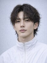 オグジュアリー 表参道(aux.)&nbsp;毛流れハンサムショートセンターパートメンズ黒髪爽やか