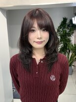 ヴェイン 渋谷(vain)&nbsp;艶カラーラベンダーブラウンレイヤーカットg