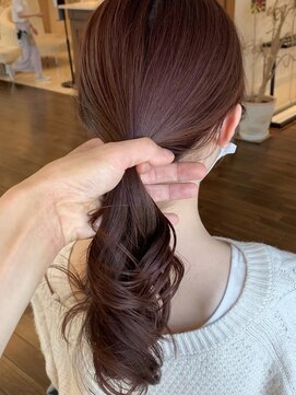 ザックジングウ 表参道(ZACC JINGU) 20代30代40代大人可愛いラベンダーほうじ茶ラテカラー