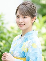 と和 巣鴨 清楚可愛い浴衣ヘアセット・パールシニヨン