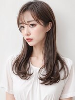 ガーディナ(Gardina)&nbsp;薄め前髪　ベージュブラウン　ロングレイヤー　髪質改善