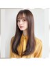 【人気No,1】カット＋“巻ける”酸性縮毛矯正＋ケアカラー＋水素◎￥23,000
