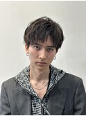 men's/アップバング/ニュアンスパーマ/韓国/原宿