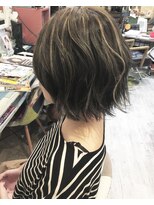 ルーナヘアー(LUNA hair) 『京都 ルーナ』 立体感３Ｄボブ 【草木真一郎】 ハイライト