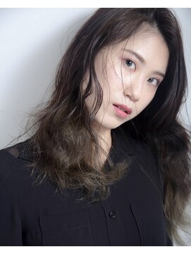 ヘアメイク エイト キリシマ(hair make No.8 kirishima) 〔No.8 中村〕毛先　ハイライト　パーマスタイル
