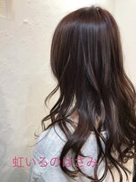 ヘア デザイン 虹いろのはさみ&nbsp;赤系カラーでツヤツヤロング