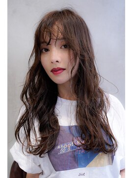 エイミー(Aimee) Aimee ラブウェーブロング×セピアベージュ