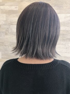 ラグシーセカンド(RAGCIE 2nd) 【Rio】切りっぱなしボブ×アッシュグレージュ