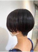 刈り上げマッシュショートスタイル