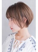 【恵比寿ro-ro】ショートボブ×ナチュラルベージュ