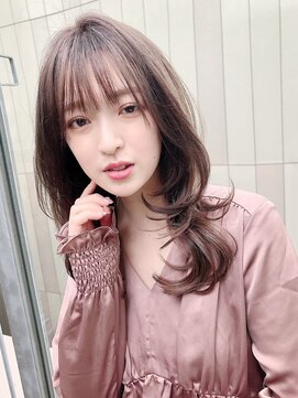 ギンザカミノア 高崎店(GINZA CAMINOIA) ミルクティーブラウンのミストバングウルフ