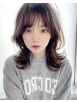 くびれヘアクアンク（前髪イメチェンラベンダーカラー）