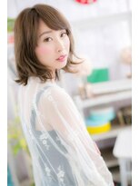 ヘアアンドビューティー ミック(Hair & Beauty miq) オリーブグレージュくせ毛風無造作プリカールボブディc1